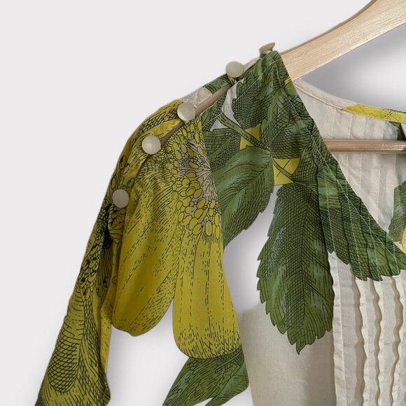 Anthropologie’s Maeve Maya Flutter Blouse Size 2 - Picture 8 of 12